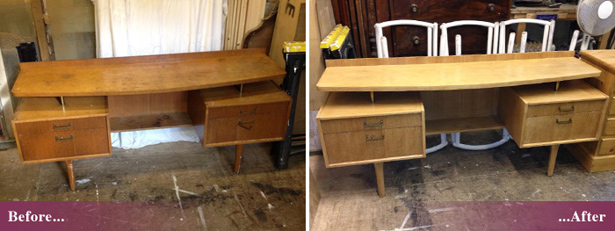 Furniture stripping and repainting