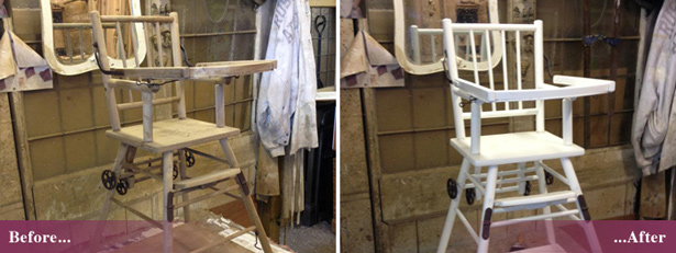 Furniture stripping and repainting