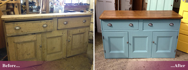 Furniture stripping and repainting