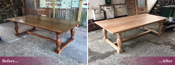 Furniture stripping and repainting