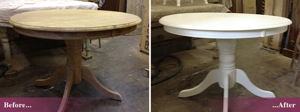 Furniture stripping and repainting