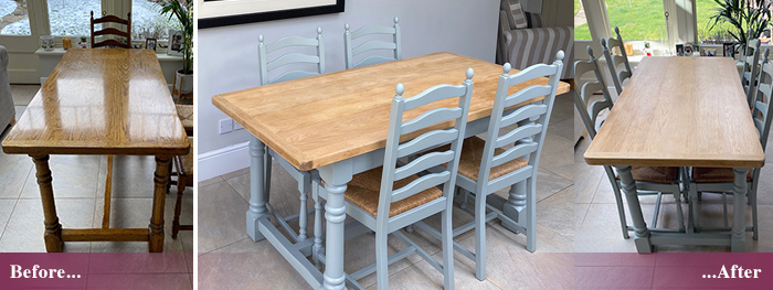 Furniture stripping and repainting